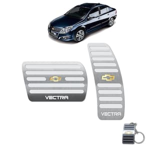 Pedaleira Automático Chevrolet Vectra 2006 Até 2011 Aço Inox