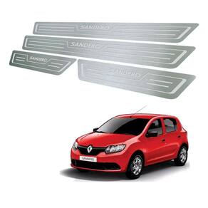 Soleira De Porta Renault Sandero 2015 Até 2019 Aço Inox
