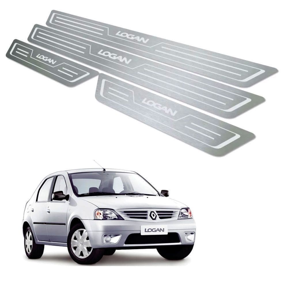 Soleira De Porta Renault Logan 2007 Até 2010 Aço Inox