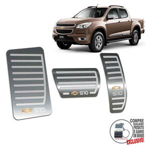Pedaleira Automático + Descanso Chevrolet S10 2012 2016
