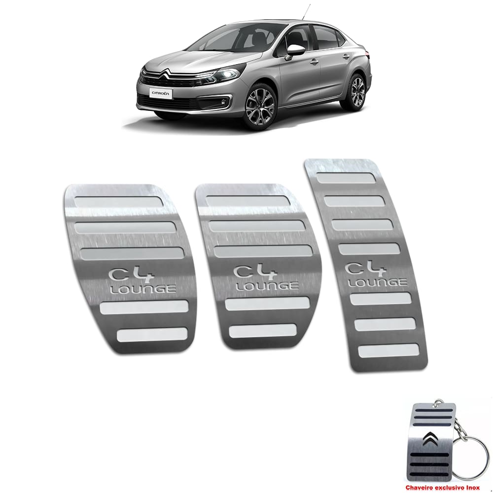 Pedaleira Citroen C4 Lounge Manual Todos Os Modelos Aço Inox