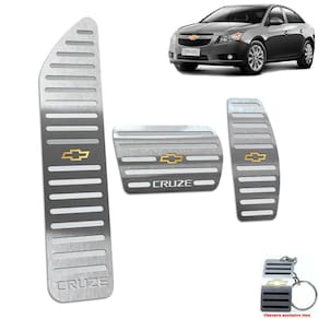 Kit Pedaleira + Descanso Chevrolet Cruze 2012 A 2016 Auto Inox