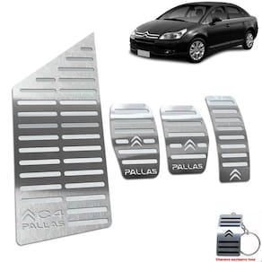 Pedaleira + Descanso Citroen C4 Pallas Manual Aço Inox