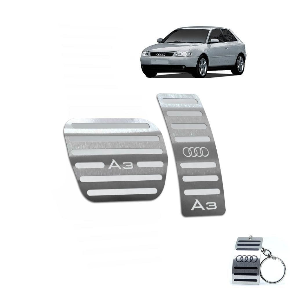 Pedaleira Automatico Audi A3 1996 Até 2006 Aço Inox