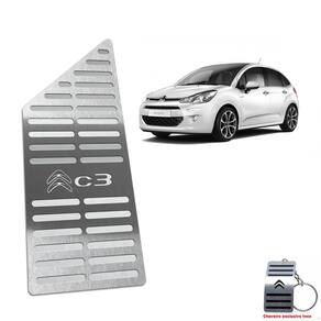 Descanso De Pé Citroen C3 2013 Até 2020 Aço Inox