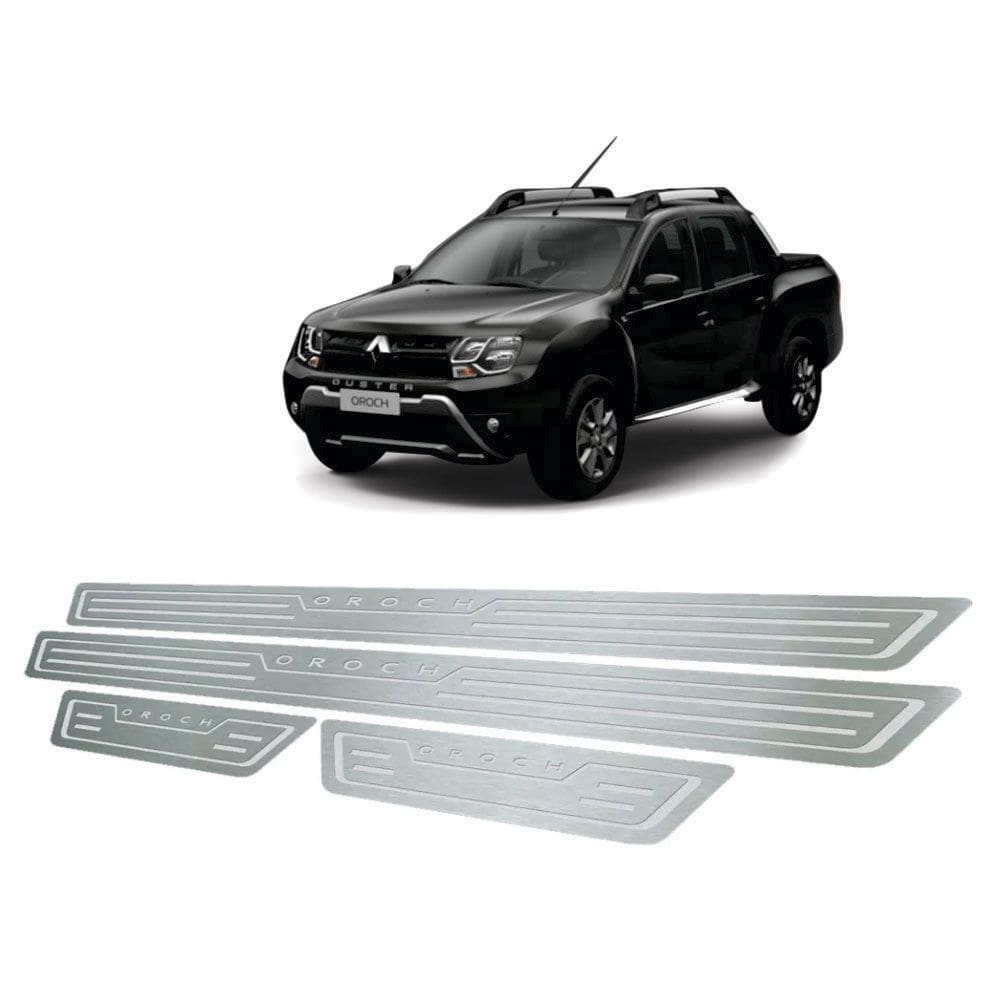 Soleira De Porta Renault Oroch 2016 Até 2019 Aço Inox