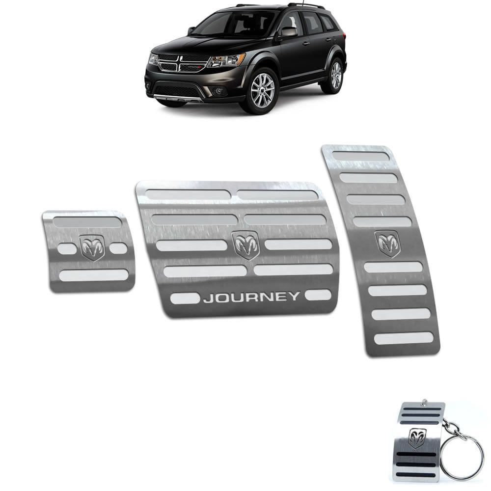 Pedaleira Dodge Journey Automático 2009 Até 2018 Aço Inox