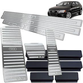 Soleira + Pedaleira + Descanso Audi A3 Automático 2007 2013