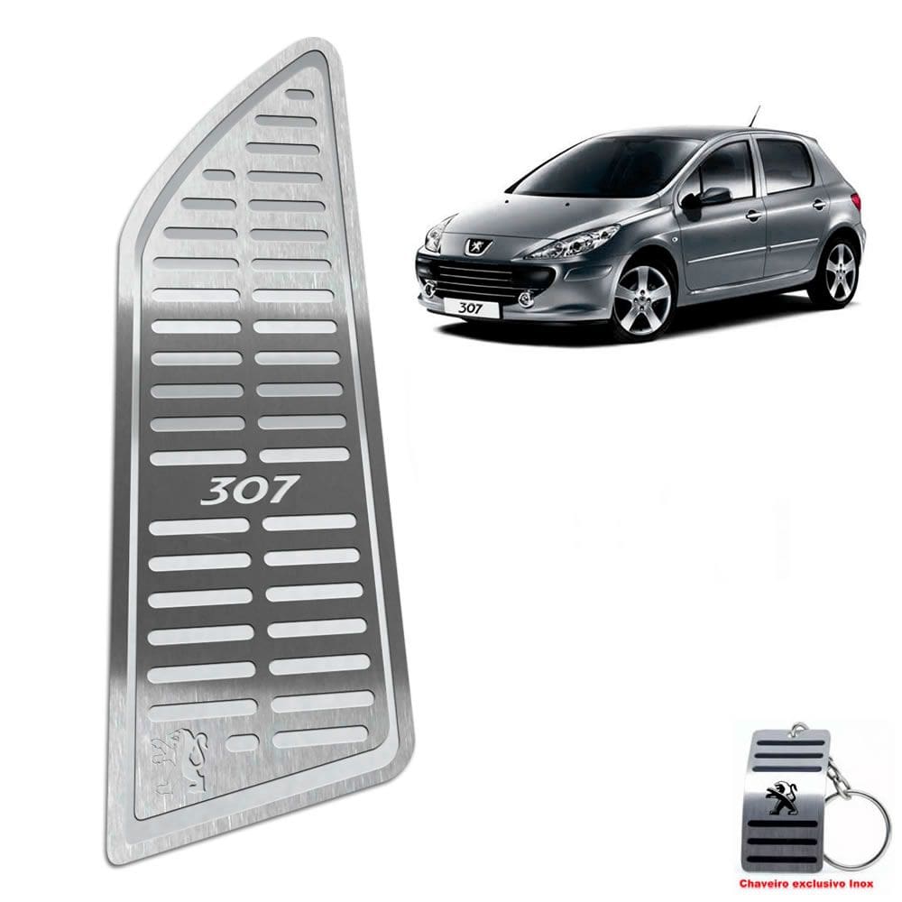 Descanso De Pé Peugeot 307 2001 Até 2012 Aço Inox