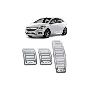 Pedaleira Chevrolet Onix Manual Todos Os Modelos Aço Inox