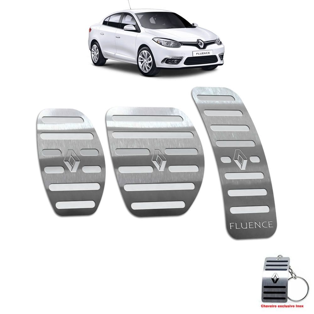 Pedaleira Renault Fluence Manual 2011 Até 2019 Aço Inox