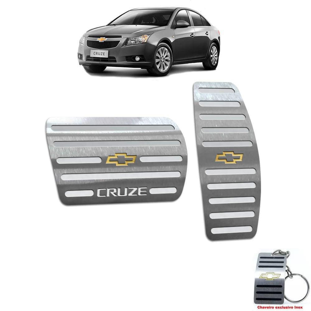 Pedaleira Automatico Chevrolet Cruze 2012 Até 2016 Aço Inox