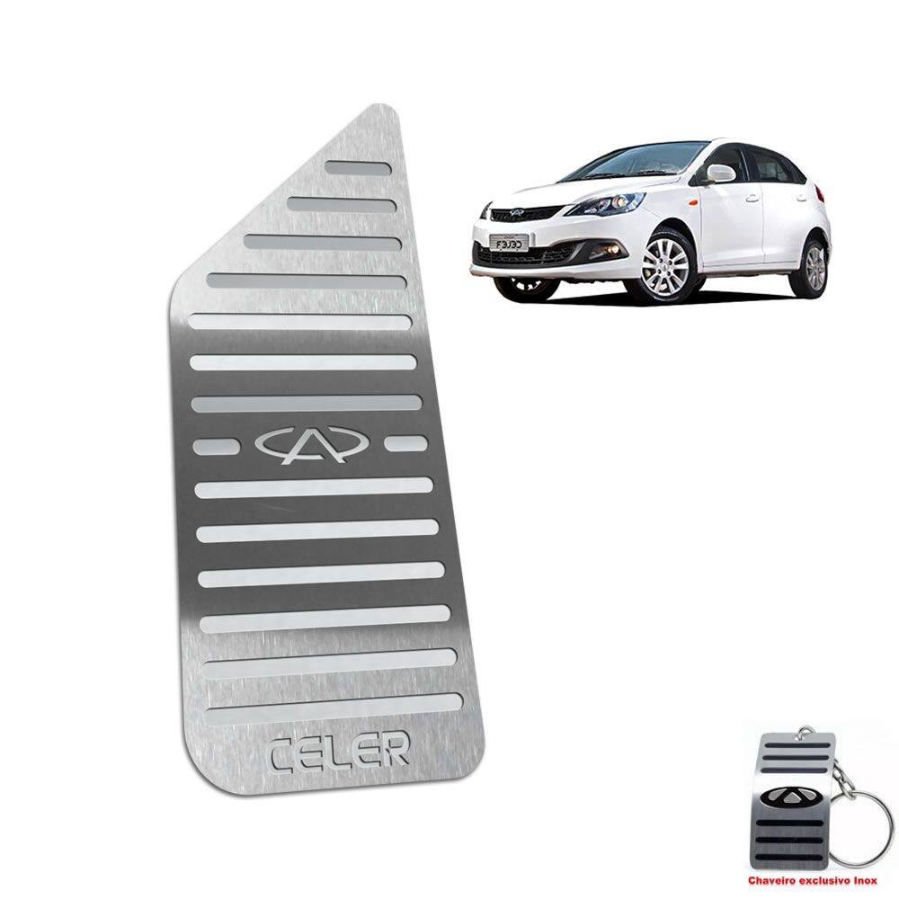 Descanso De Pé Chery Celer 2013 Até 2018 Aço Inox