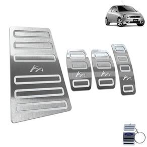 Pedaleira + Descanso Ford Ka 1997 A 2007 Aço Inox