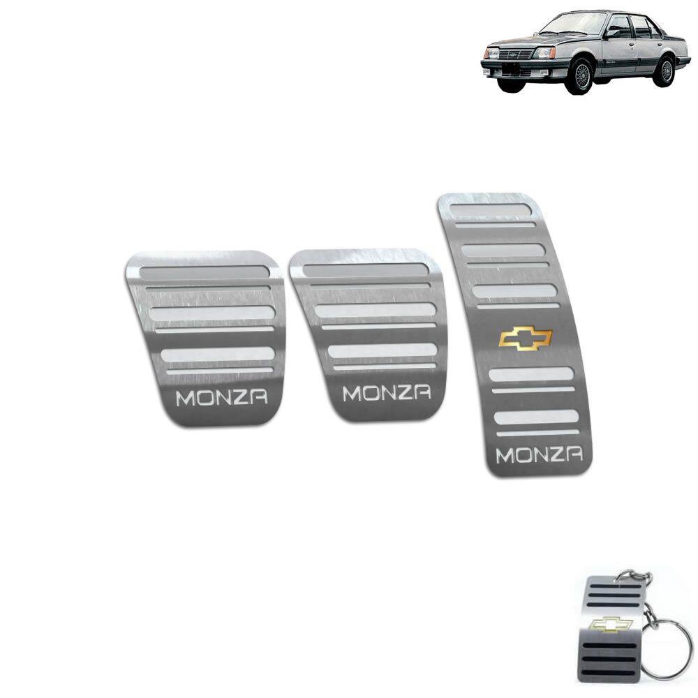 Pedaleira Chevrolet Monza Manual Todos Os Modelos Aço Inox