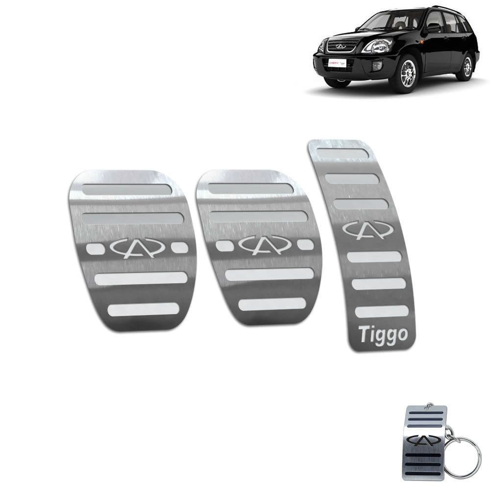 Pedaleira Chery Tiggo Manual 2010 Até 2015 Aço Inox