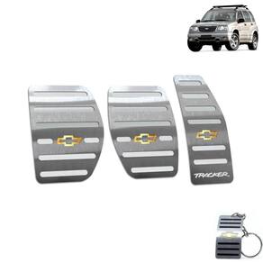 Pedaleira Manual Chevrolet Tracker 2001 Até 2009 Aço Inox
