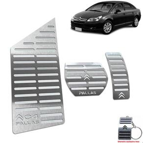 Pedaleira + Descanso Citroen C4 Pallas Automatico Aço Inox