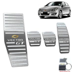 Kit Pedaleira + Descanso Chevrolet Vectra Gt Manual Aço Inox