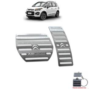 Pedaleira Automático Citroen Aircross 2011 Até 2016 Aço Inox