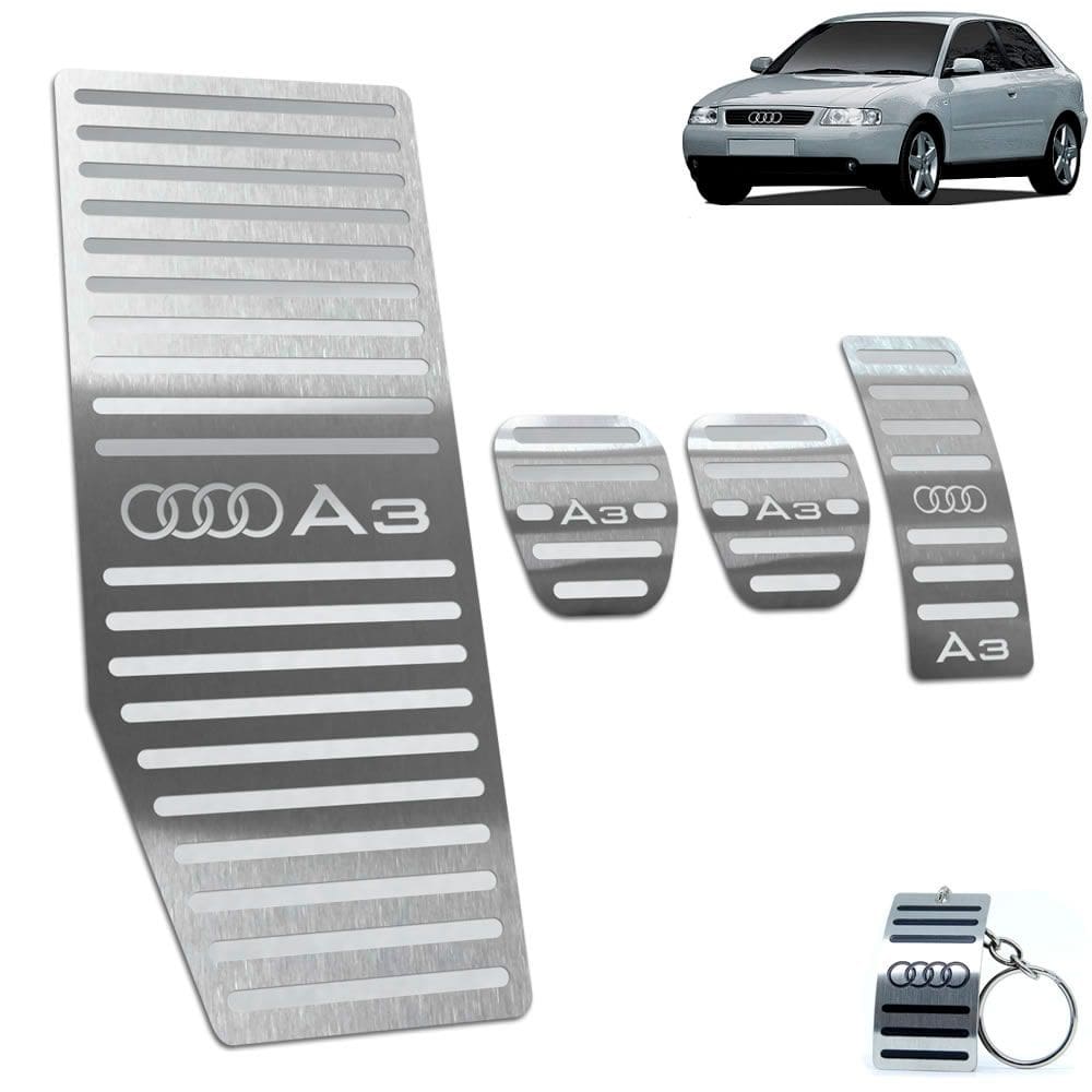 Pedaleira + Descanso Audi A3 Manual 1996 Até 2006 Aço Inox