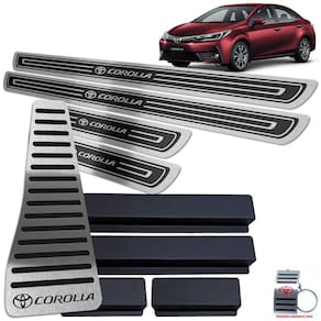 Soleira Com Descanso Corolla 2014 A 2019 Preto Alto Relevo
