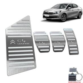 Pedaleira + Descanso Citroen C4 Lounge Manual Aço Inox