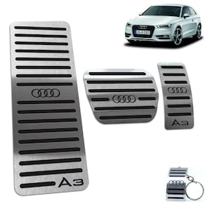 Pedaleira Automático E Descanso Audi A3 2014 A 2020 Preto