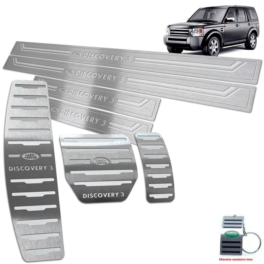 Soleira Pedaleira Descanso Discovery 3 2005 A 2009 Aço Inox