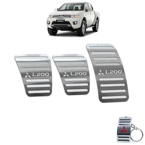 Pedaleira Manual Mitsubishi L200 Triton 2008 Até 2017 Inox