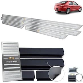 Descanso E Chevrolet Prisma 2006 A 2012 Prata Alto Relevo