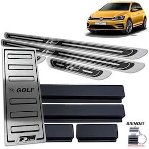 Soleiras Preto Alto Relevo + Descanso Golf R-line 2018 2019