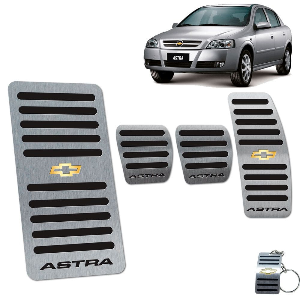 Pedaleira Manual Com Descanso Chevrolet Astra Preto