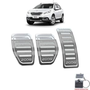 Pedaleira Peugeot 2008 Manual 2015 Até 2019 Aço Inox