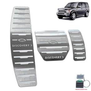 Pedaleira + Descanso Land Rover Discovery 3 Automático 2005 Até 2009 Aço Inox