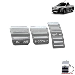 Pedaleira Peugeot Hoggar Manual 2010 Até 2014 Aço Inox