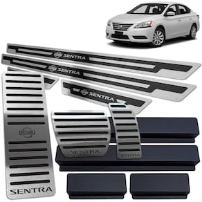 Soleira Pedaleira Descanso Sentra 2014/2016 Auto Preto AR