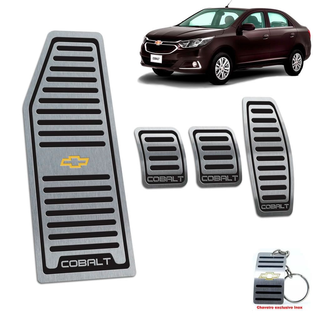 Pedaleira Manual E Descanso Chevrolet Cobalt Preto