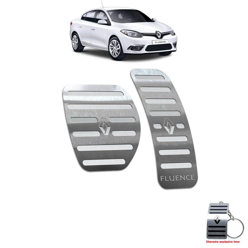 Pedaleira Renault Fluence Automático 2011 Até 2019 Aço Inox