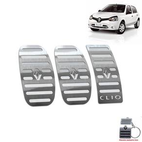 Pedaleira Manual Renault Clio 2013 Até 2019 Aço Inox
