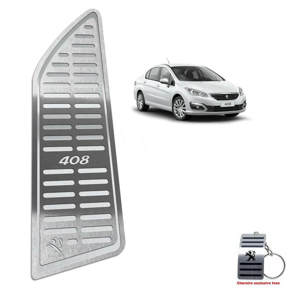 Descanso De Pé Peugeot 408 2011 Até 2019 Aço Inox