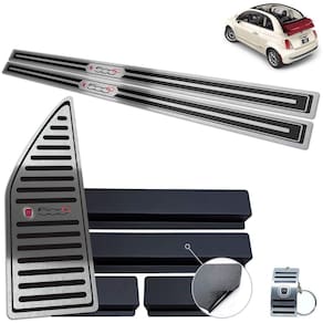 Soleira Com Descanso Aço Inox 500 Cabrio 2012 A 2015 Preto