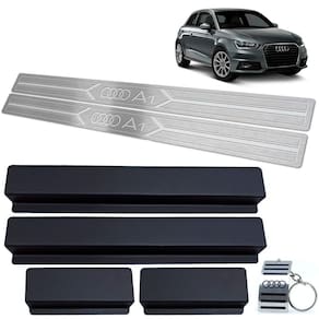 Soleiras Em Aço Inox Audi A1 2011/2018 Prata 2P Prata
