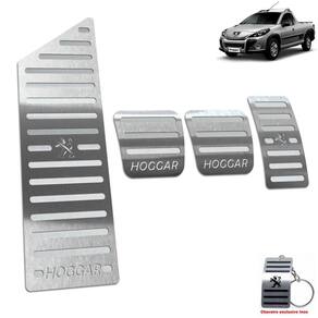 Pedaleira + Descanso Peugeot Hoggar Manual 2010 Até 2014 Aço Inox