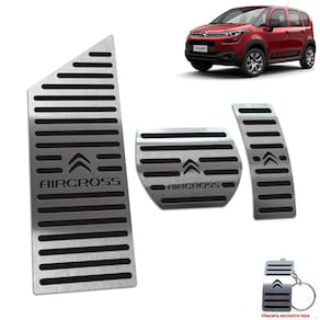 Pedaleira Automático + Descanso Aircross 2017 A 2020 Preto