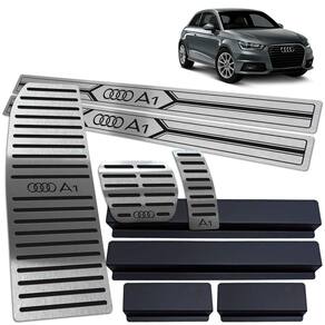 Soleira Pedaleira Auto Descanso Audi A1 2011 A 2018 Preto 2P