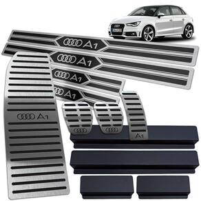Descanso Pedaleira Manual Soleira Audi A1 2011 2018 Preto 4P
