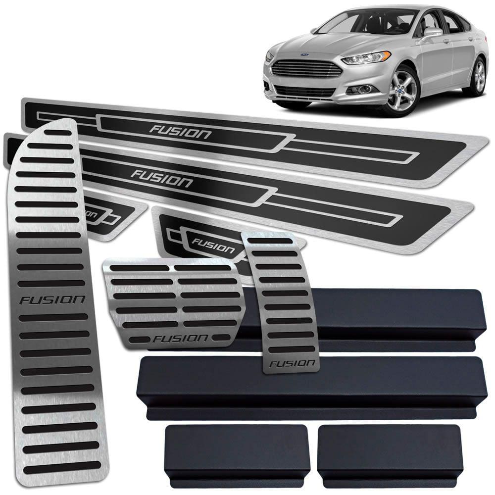 Soleira Pedaleira Descanso Preto Ford Fusion 2013 A 2017