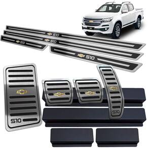 Descanso Pedaleira Manual Soleira S10 2017 A 2020 Preto