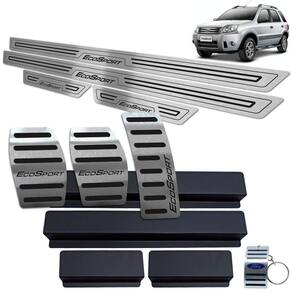 Soleira Pedaleira Manual Preto Ford Ecosport 2003 A 2012